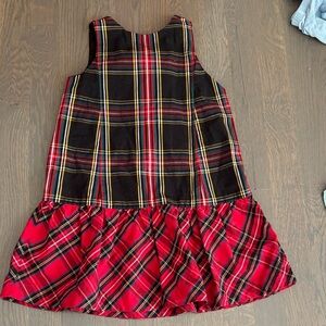 Crew cuts dress plaid size5 EUC